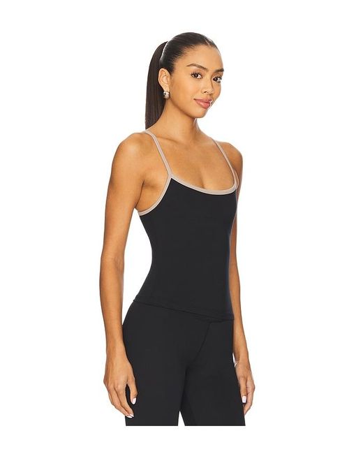 WellBeing + BeingWell Black Flowwell Taryn Tank