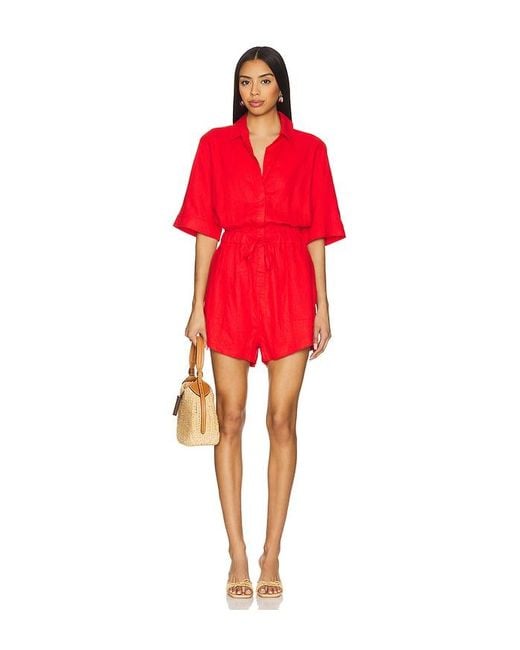 Seafolly Sunside プレイスーツ Red