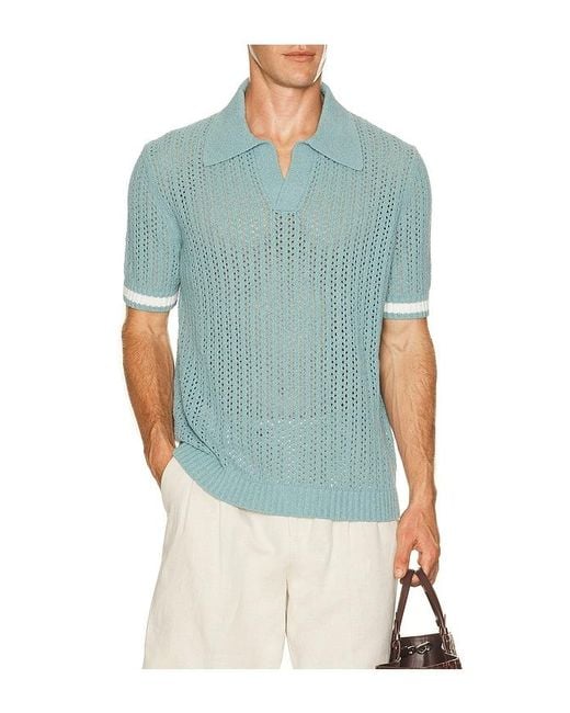 CHE Blue Asta Knitted Shirt for men