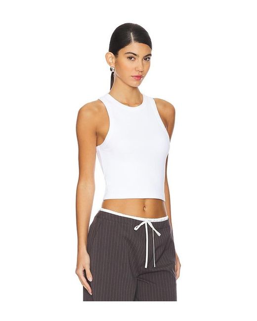 Sold Out NYC White The Cropped Not So Basic Tank