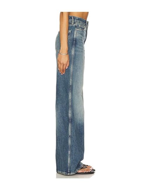 GOOD AMERICAN Blue Good Skate Wide Jeans