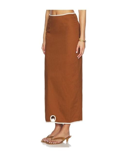 SAUDADE Brown Zuma Skirt Set