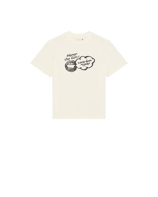 Honor The Gift White Never Been Regular Tee for men