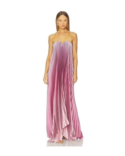 L'idée Multicolor Tie Gown