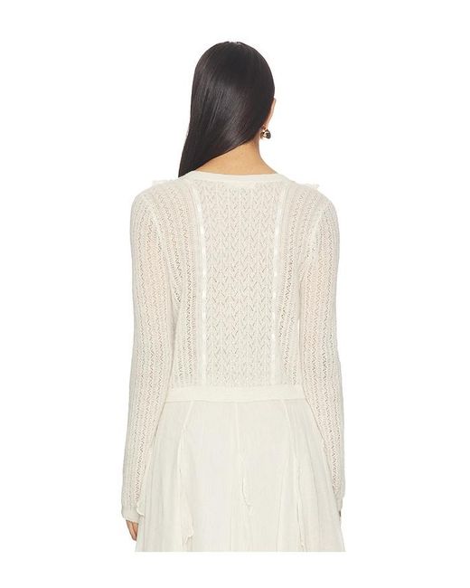 LoveShackFancy Natural Melisse Cardigan