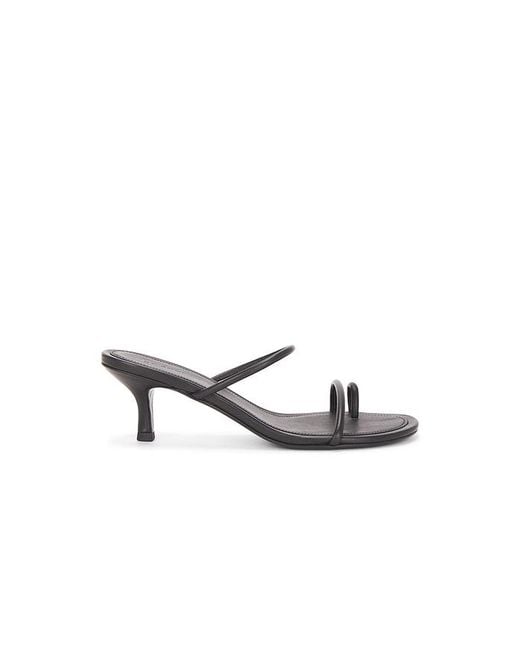 St. Agni White Minimal Strap Heel