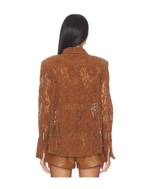 NonChalant Label Brown Eliza Top
