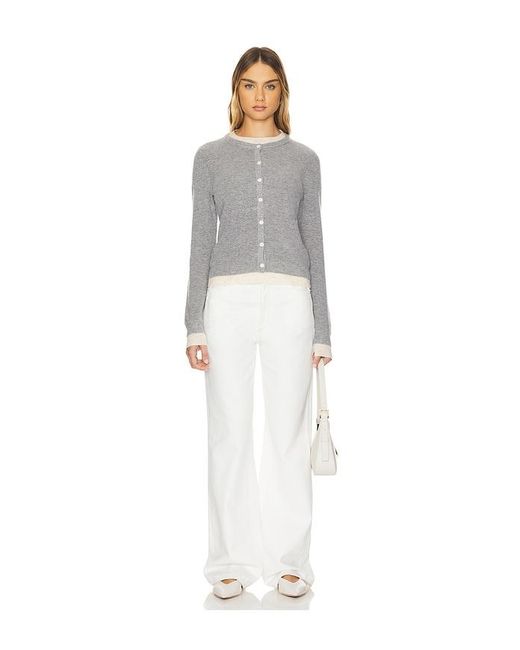 Line & Dot Gray Hutch Double Layer Cardigan