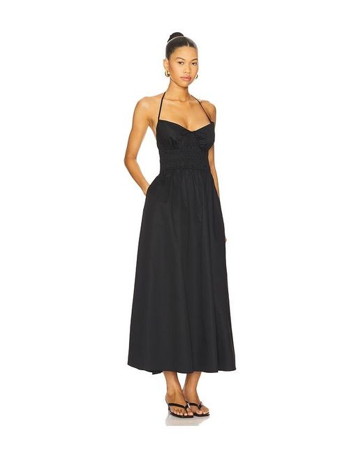 Solid & Striped Black Maxikleid Lolita