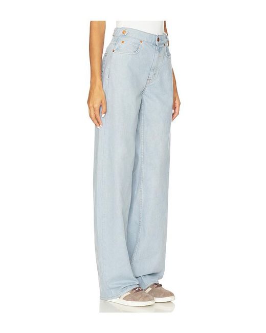 SLVRLAKE Denim Blue Cassie Wide Leg Jeans