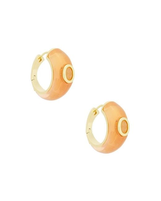 Eddie Borgo Metallic Callie Hoop Earrings
