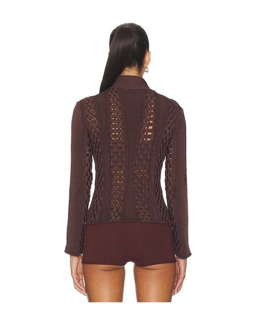 Isa Boulder Brown Threadline Jacket