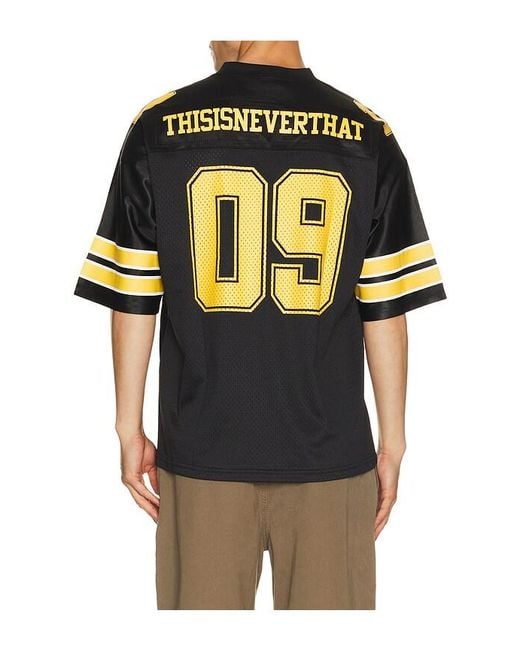 Thisisneverthat Black Football Jersey for men