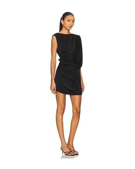 Elliatt Black Brigid Asymmetrical Mini Dress