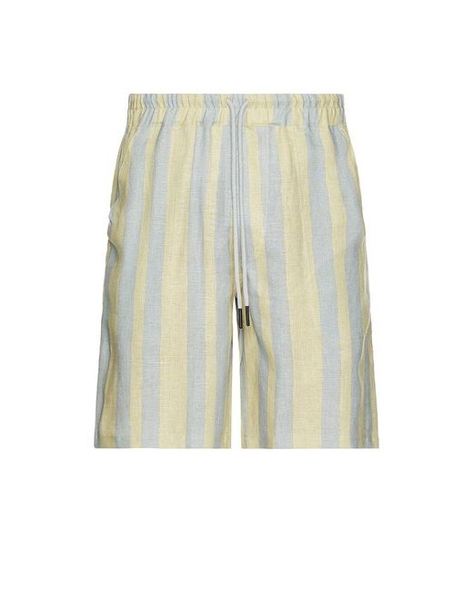 メンズ Oas Mist Strata リネンショートパンツ White
