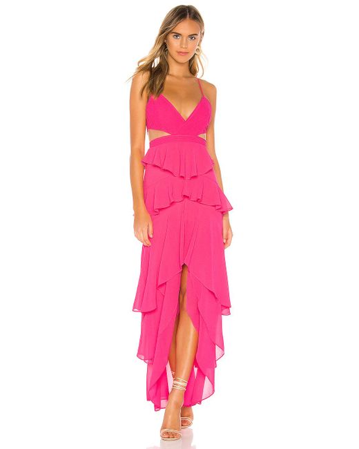 MAJORELLE Pink Josephine Gown