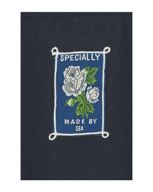 Sea Blue Georgie Sportswear Embroided Jacket