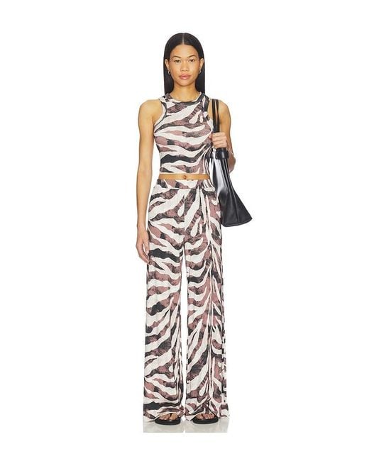 LNA White Rib Base Pant