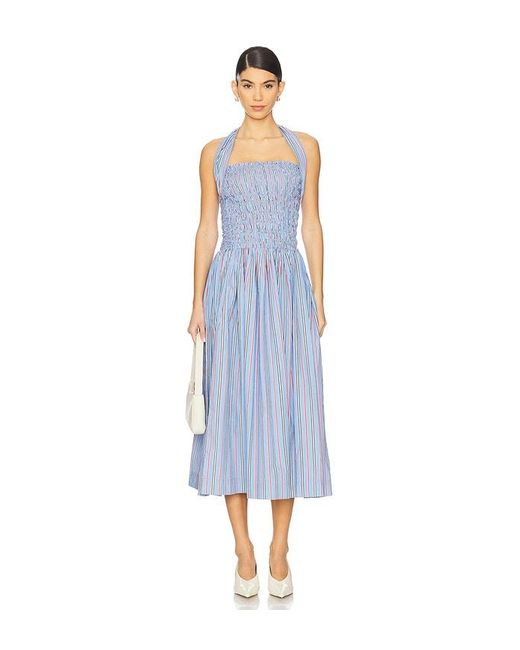 green and pink midi dress Huntah Midi Dress