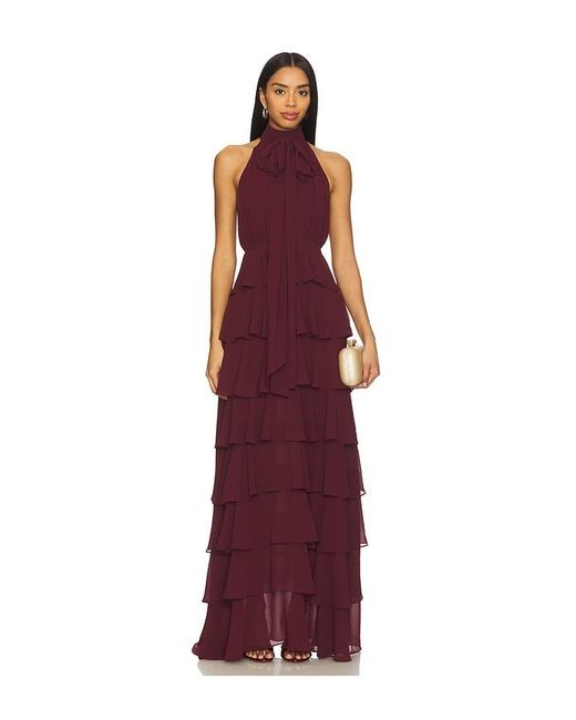 Lovers + Friends Purple Maddison Gown