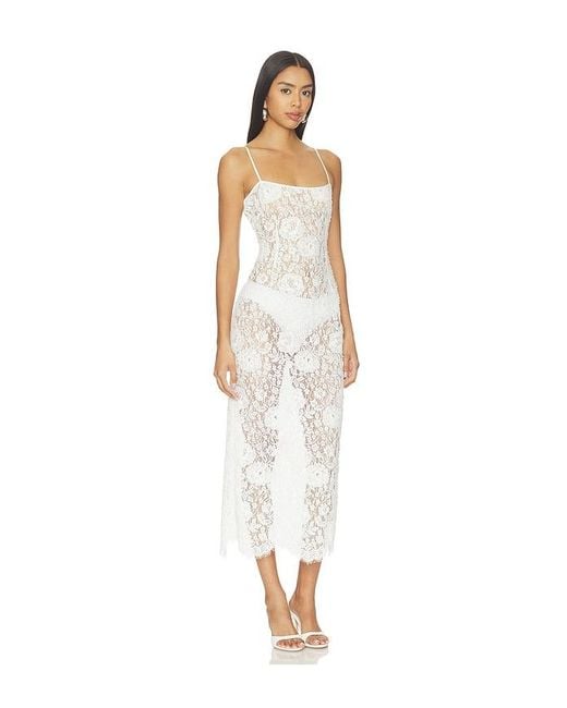 V. Chapman White Hallie Maxi Dress
