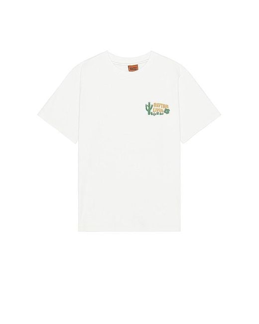 Rhythm White Desert Vintage T-shirt for men