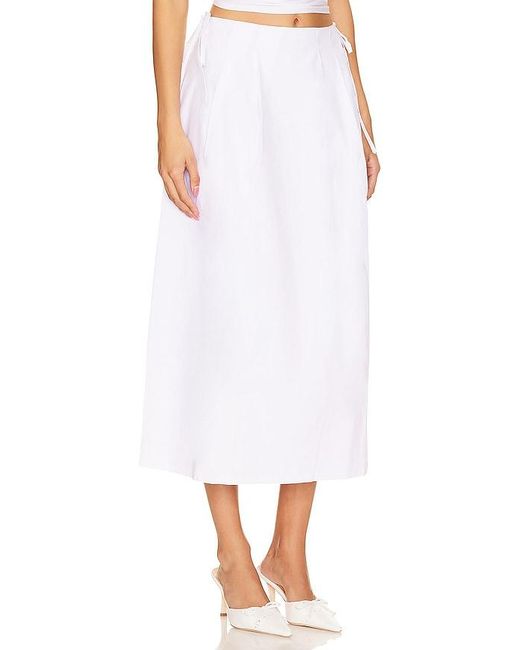 Tularosa White Jess Maxi Skirt