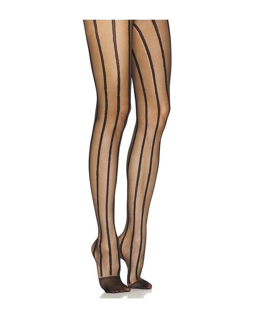 Estilo Ajustado Striped En Talla En Stems de color Black
