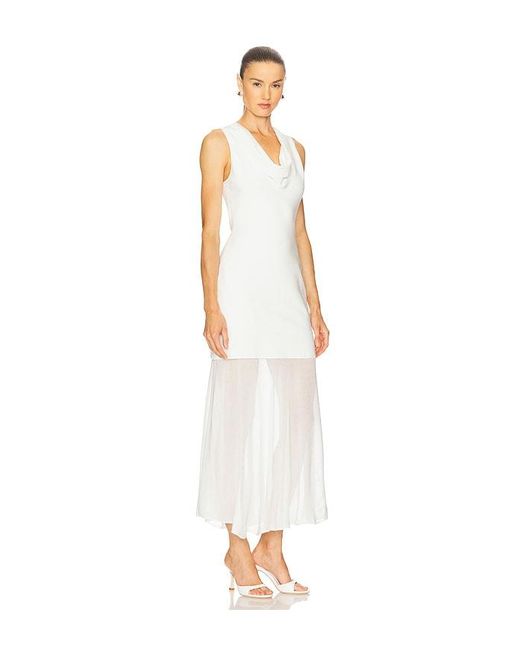 Jonathan Simkhai White Xena Halter Dress