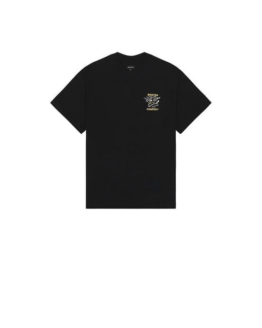 Brixton Black Live Free Heavy Weight Relaxed Tee for men