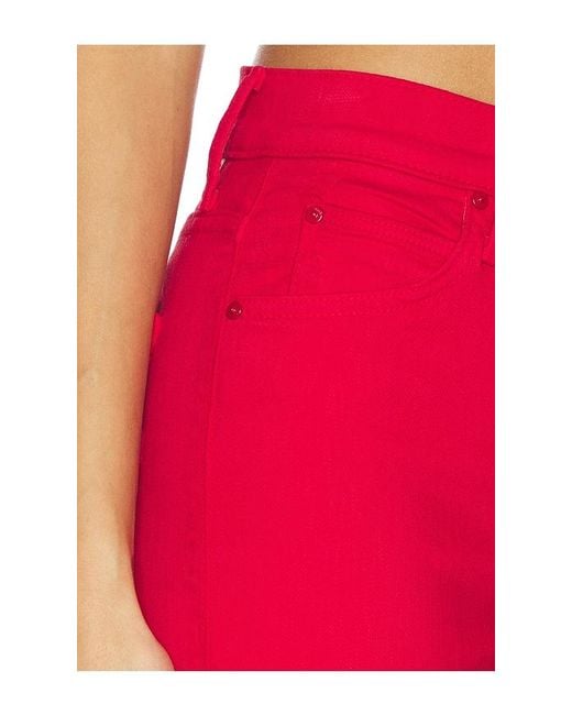 Mother Red The Kick It Jeans