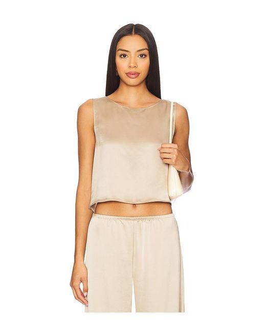 Leset Multicolor Ärmelloses Crop-Top Mit Rundhalsausschnitt Barb
