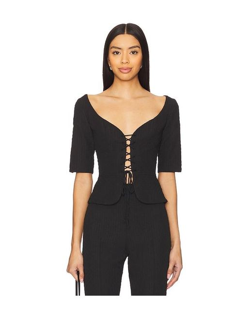 USISI SISTER Black Lena Top