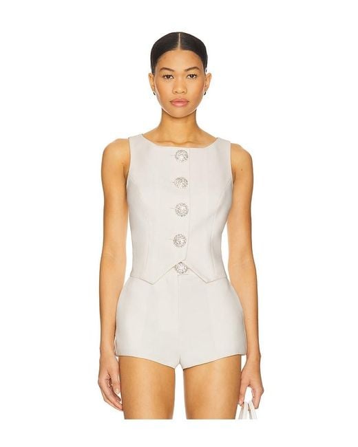 MAJORELLE White Hadlee Top