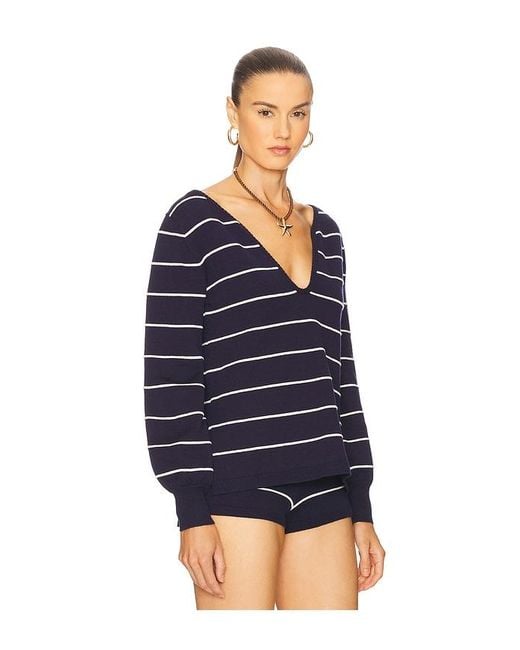 Seven Wonders Blue Eleonora Sleeved Top