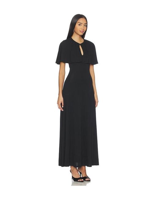 WeWoreWhat Black Cape Midi Dress