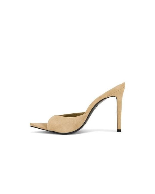 Black Suede Studio White Brea Mule
