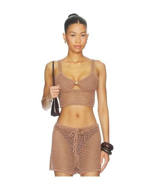 L'Agence Multicolor 'Agence Tracy Pointelle Knit Bralette