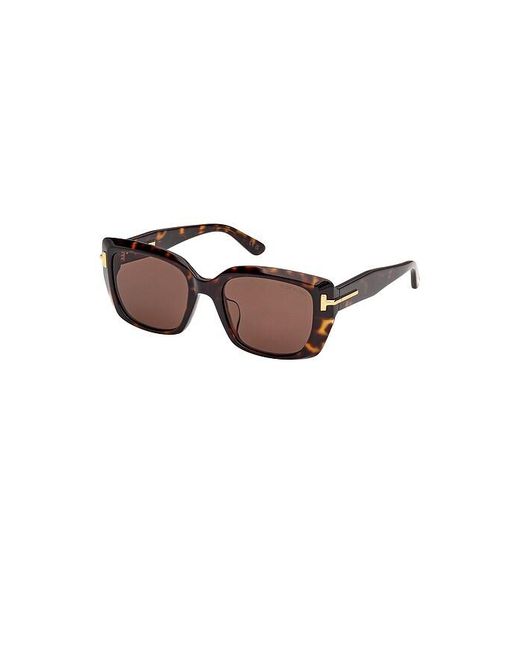 Tom Ford Brown Square Sunglasses