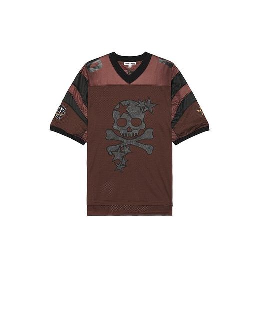 Jaded London Brown Skull Sports Jersey for men