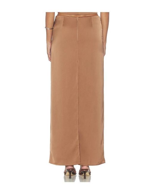 Lioness White Front Row Maxi Skirt