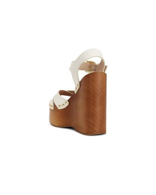 Stuart Weitzman White Kate Clog Sandal