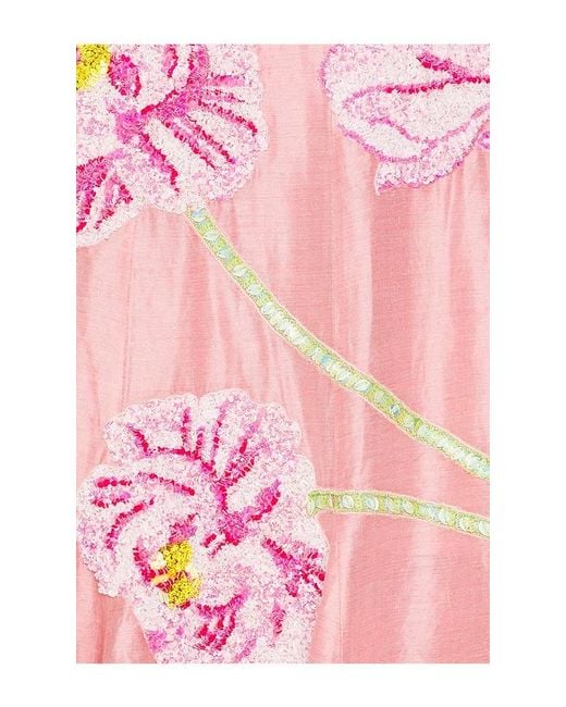 La Fuori Pink Petaleeza Corset Gown