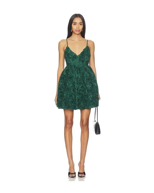 Susana Monaco Green Kleid Mit Blumenmuster