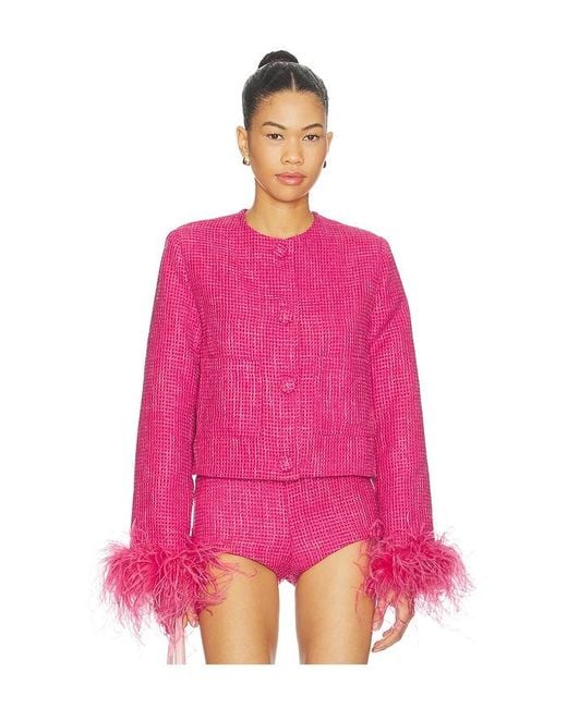 Milkwhite Pink Tweed Jacket