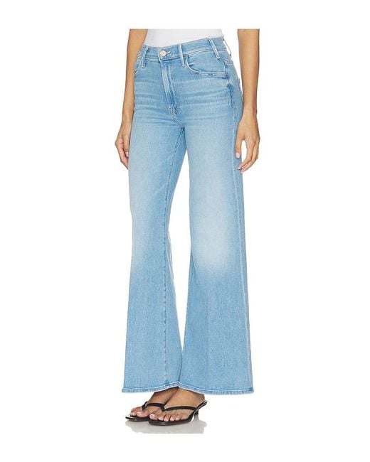 Mother Blue The Hustler Roller Sneak Jeans