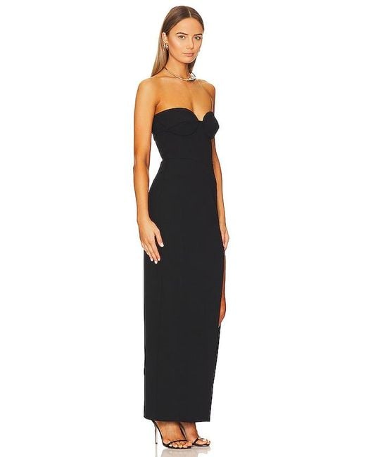 Nicholas Black Pernille Bustier Gown W/ Slit