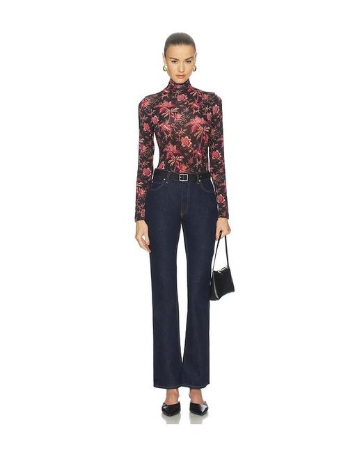 Ulla Johnson Red Aurelia Turtleneck Top