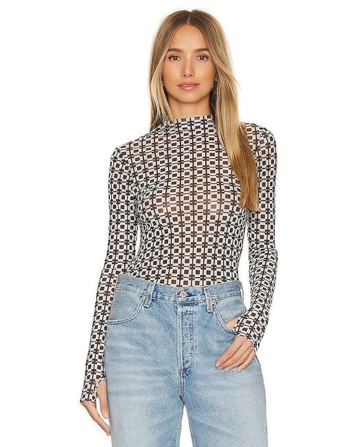 Steve Madden Blue Eliza Top