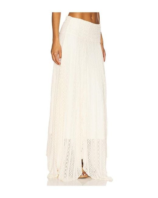 MORE TO COME Natural Karina Maxi Skirt